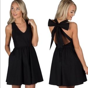 Lauren James Black Halter Dress - L - NWOT